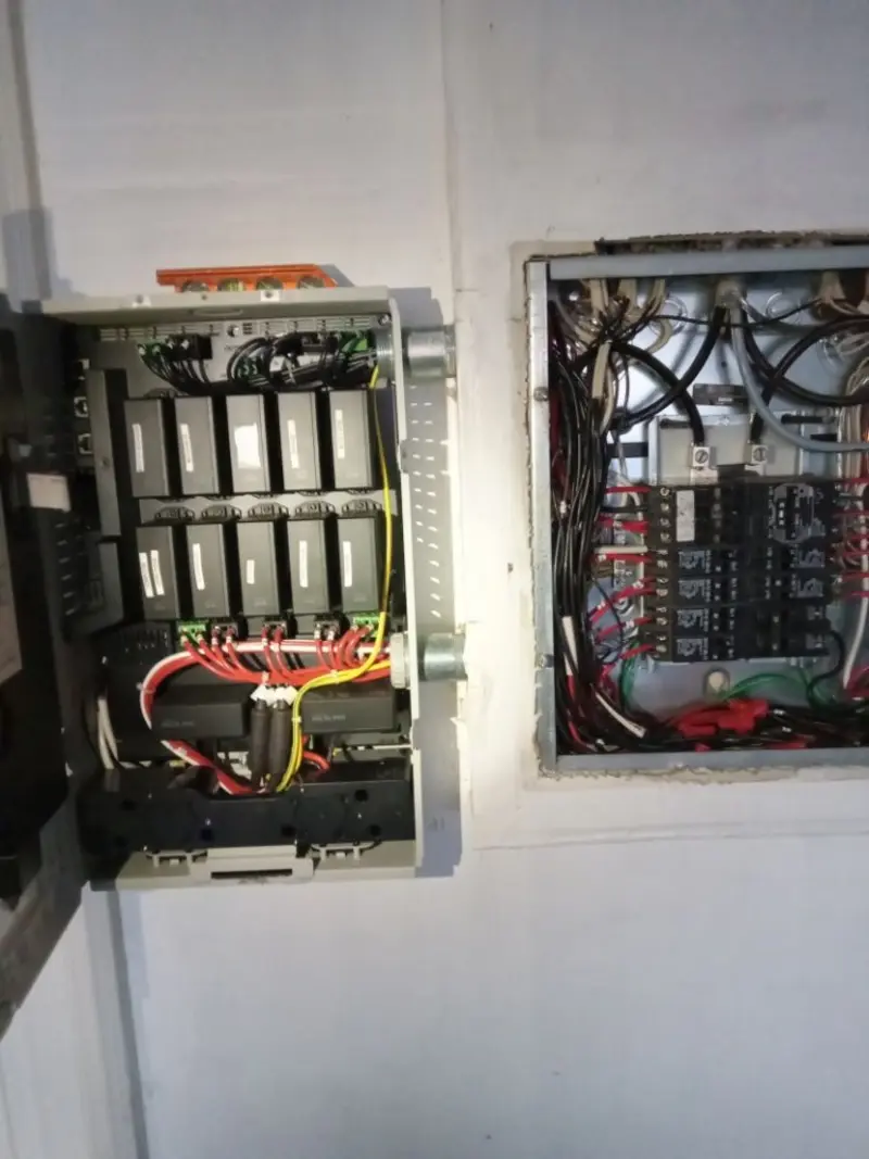 Electrical panel upgrade completed for Security Camera Wiring in Abbeville
